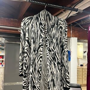 Duster Long zebra print duster made by Calvin Klein